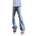 Light Blue Curved Knife Jeans For Men In Summer, Thin American Style Vibe Pants, High Street Ruff Handsome, Slim And_mkmklike.com
