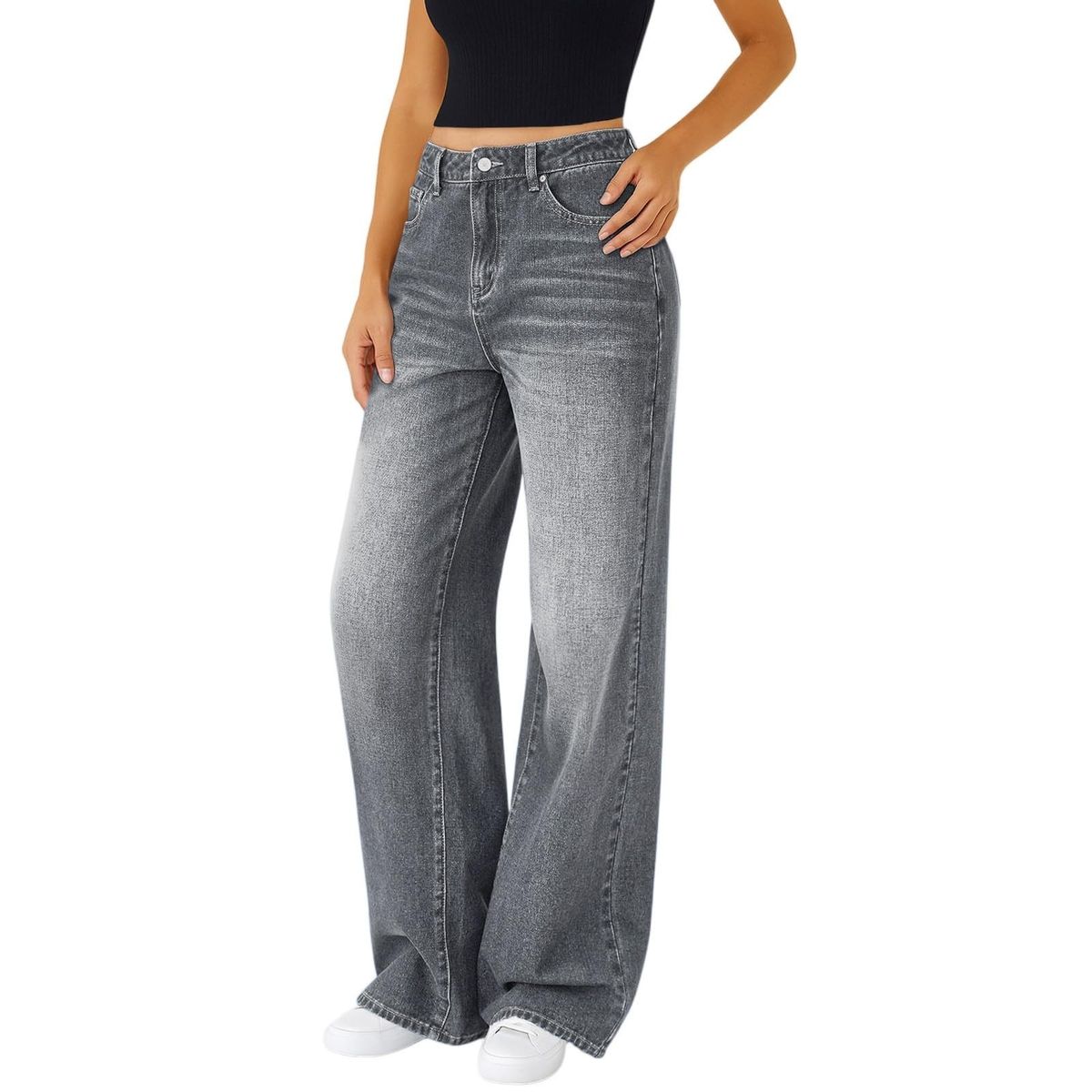 New Jeans Loose Straight Cross-Border European And American Women's Factory Direct Sale_mkmklike.com