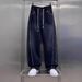 Men's Heavyweight Gradient Color Striped Jeans Loose Wide Leg Curved Scimitar Cargo Pants Multi Pocket 2026 New Fashion_mkmklike.com