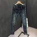 Men's Clothing Men's Slim Fit Cropped Jeans Trendy Brand Washed Ripped Spring Thin For Formal & Casual Casual Pants_mkmklike.com
