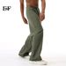 EF JEANS | 2024 New Vintage Japanese Trend Straight Casual Pants Army Green Washed Loose Jeans_mkmklike.com
