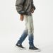 Pulse Autumn Winter Gradient Color Block Jeans Men Slim Fit Trendy Versatile Motorcycle European American Fashion High-end_mkmklike.com