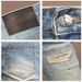 Men's Trendy Ripped Distressed Light Blue Washed Retro Slim Fit Skinny Jeans Midweight Cotton Long Wide Leg Pants_mkmklike.com