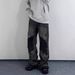 High End Fashion Ripped Jeans For Men Loose Fit Slim Fit Casual Long Pants Black Gray New Spring Summer Style_mkmklike.com