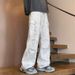 High-Quality Original Tie-Dye Jeans Men's High Street Cool Casual Tall Long Dirty White Straight-Leg Pants Trendy_mkmklike.com