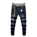Autumn And Winter New Towel Bottom Thickened Jeans Men's Trendy Brand Simple And Fattened Plus Size Jeans Men's Thermal Trousers_mkmklike.com