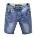 Men's Summer Trendy Brand Sports Casual Loose Fit Five Point Pants Thin Design Niche Large Size Jeans_mkmklike.com