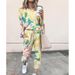 Women's Clothing autumn and winter printed casual long sleeved women's sports suit_mkmklike.com