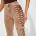 Women's Clothing Straps Drawstring Hot Girl Jeans Trousers_mkmklike.com