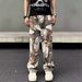 Vintage Camo Maple Leaf Jeans – Oversized Streetwear Pants With Retro Vibe (S-XXXL)_mkmklike.com
