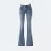 Women's Clothing Autumn And Winter Retro Hot Girl Low Waist Flared Pants Simple And Versatile Slim Fit Stretch Jeans_mkmklike.com