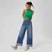 K New Fashionable High Waisted Pants With Rolled Edges And Straight Leg Jeans For Women's Casual Wide Leg Pants_mkmklike.com