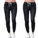 Women's Clothing Loose Large Size Elastic Waist Jeans With Feet Closed Lantern Trousers For Women_mkmklike.com
