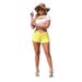 Voya Women's Denim Shorts, Summer Washed, Worn Edges, High Waisted, Spicy Girl Fashion Jeans_mkmklike.com