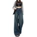 Retro Nostalgic Wide-Leg Jeans For Women, 2026 Spring New High-Waisted Versatile Slimming Lazy Drapey Floor-Length Pants_mkmklike.com