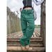 Women's Clothing Retro Multi Pocket Overalls Spring New Thirteen Lines Women's Straight Jeans_mkmklike.com