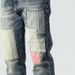 Patchwork Denim Jeans | Retro Stretch Slim Fit With Distressed Details Slim Straight Fit_mkmklike.com