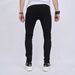 Pure Black High Street Trendy Brand Distressed Small Foot Elastic Denim Men's Slim Fit_mkmklike.com