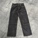 Men's Clothing Black Narrow Straight Leg Loose A-Line Denim Pants For Men 14.5 Oz Red Rimmed_mkmklike.com