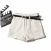 Women's High-Waisted Denim Shorts Summer 2022 Style Loose Fit Slimming Rolled up Hem A-Line Wide Leg Hot Pants Hot Girl Look_mkmklike.com