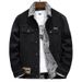 Winter Snow Fox Plush Denim Jacket Men's New Trendy Brand Fattened Plus Size Warm Fleece Jacket Men's Fat_mkmklike.com