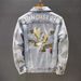 Men's Clothing Men's Slim Fit Denim Jacket Style Retro Workwear Embroidered Top Handsome Trendy Casual Spring Autumn_mkmklike.com