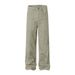 American High Street Solid Color Cargo Long Men's Vibe Trendy Brand Heavy Industry Split Deconstructed Spliced Denim_mkmklike.com