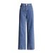 Women's Clothing Fashionable And Elegant Jeans For Women Spring New Bow Stitching Design Slim Fit High Waist Straight Pants_mkmklike.com