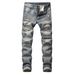 Men’s Premium Straight Leg Distressed Jeans – High-Street Fashion Cotton Denim Pants For Wholesale (3 Colors, Size 28-42)_mkmklike.com