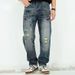 Men's Slim Fit Straight Leg Jeans Embroidered Ripped Retro Style Trendy Cool Denim Summer New_mkmklike.com