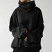 Women's Clothing Autumn and Winter Women's New Loose Casual Long Sleeve High Collar Pullover Solid Color Pocket Jacket Sweatshirt_mkmklike.com