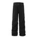 Street Style Trendy Design Pleated Loose Wide-Leg Denim Men's Hip-Hop Washed Frayed Floor-Length Casual Pants_mkmklike.com