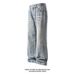 New Autumn Winter American-style Design Plus-size Vintage Bamboo Pattern Washed Flared Jeans, Loose Pants For Trendy Men_mkmklike.com
