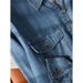 Chicco Fashionable New National Style Soft Draped Tencel Lyocell Button V-Neck Long Sleeve Denim Shirt For Women 2025 Spring_mkmklike.com