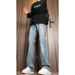 Men's Retro Trendy Washed Flared Jeans Slim Fit Casual Trousers High Street Vibe Durable Straight Leg Mid Waist_mkmklike.com