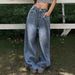 High-Waisted Wide Leg Jeans For Women - Relaxed Fit Straight Denim Pants With Vintage Wash (Blue, Black, Xs-Xxl)_mkmklike.com