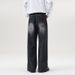 Men's Clothing Running Style Korean A Type Straight Jeans Men's Fashion Brand Loose Wide Leg Mopping Long Pants_mkmklike.com