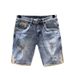 Men's Retro Nostalgic Japanese Style Ripped Denim Shorts Mid-Length Casual Fashion Straight Fit Summer Trend Pants_mkmklike.com