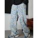 American Retro Niche Color Plaid Jeans Men's Autumn 2025 New High Street Straight Loose Wide-leg Pants_mkmklike.com