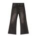 EF JEANS | 2024 New Versatile American Wax Surface Coated Blue Mop Jeans Tide_mkmklike.com