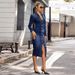 K New Women's Sexy And Fashionable Long Sleeved Dress_mkmklike.com