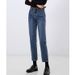 Women's Clothing Super League Classic Bi Entry Stretch Daddy Pants Cotton Retro Slim Trousers High Waist Loose Straight Jeans_mkmklike.com