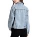 Women's Embroidered Rhinestone Denim Jacket – Slim Fit Bling Coat, Trendy Fall Fashion, Comfortable Stretch Cotton, Plus Size Available (S-5XL)_mkmklike.com