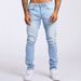 Men's Slim Fit High Waist Stretch Jeans - Retro Black Denim Pants For Casual & Streetwear Breathable & Durable_mkmklike.com