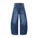 American Style Washed Jeans For Men Street Fashion Ins Loose Water Ripple Wide Leg Pants Draped Floor-Length Trousers_mkmklike.com
