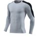 Men's Clothing Tights Long-Sleeved T-Shirt High Elastic Quick-Drying Breathable Sports Running Training Fitness Clothes Round Neck_mkmklike.com