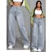 Sweet And Spicy Style High Waist Straight Jeans Women's Summer New Loose And Versatile_mkmklike.com