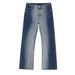 Men's Clothing New Arrivals Korean Style Contrast Tie Dye Gradient Flared Jeans For Men And Women_mkmklike.com