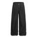 American Style Versatile Denim Wide-Leg Men's Dad Simple Design Double Pleats Loose Straight Long Pants_mkmklike.com
