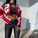 2024 Summer Women's New Fashion Motorcycle Color-Block Embroidery Patchwork Slim Leather Jacket Coat_mkmklike.com